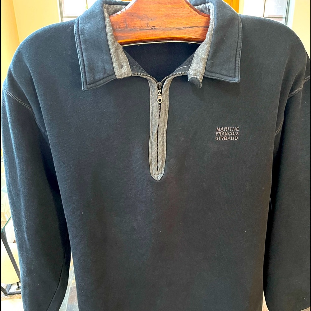 MARITHE FRANCOIS GIRBAUD XL QUARTER ZIP LIKE NEW